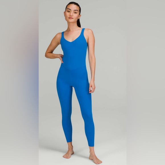 New with tags Lululemon Align Bodysuit 25" Poolside size 6 - Picture 1 of 2